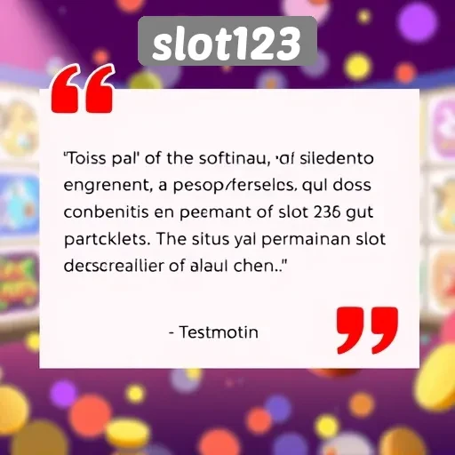 Testimoni Pengguna tentang Pengalaman di Slot123